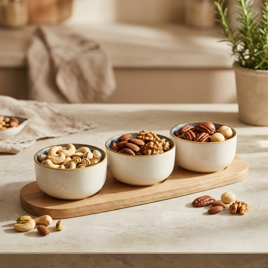 Nuts Bowl Set - 3 Pcs